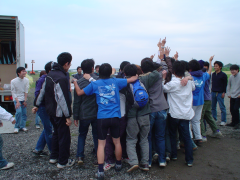 あと10週! 円陣