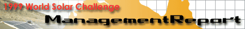 1999 WorldSolarChallenge ManagementReport